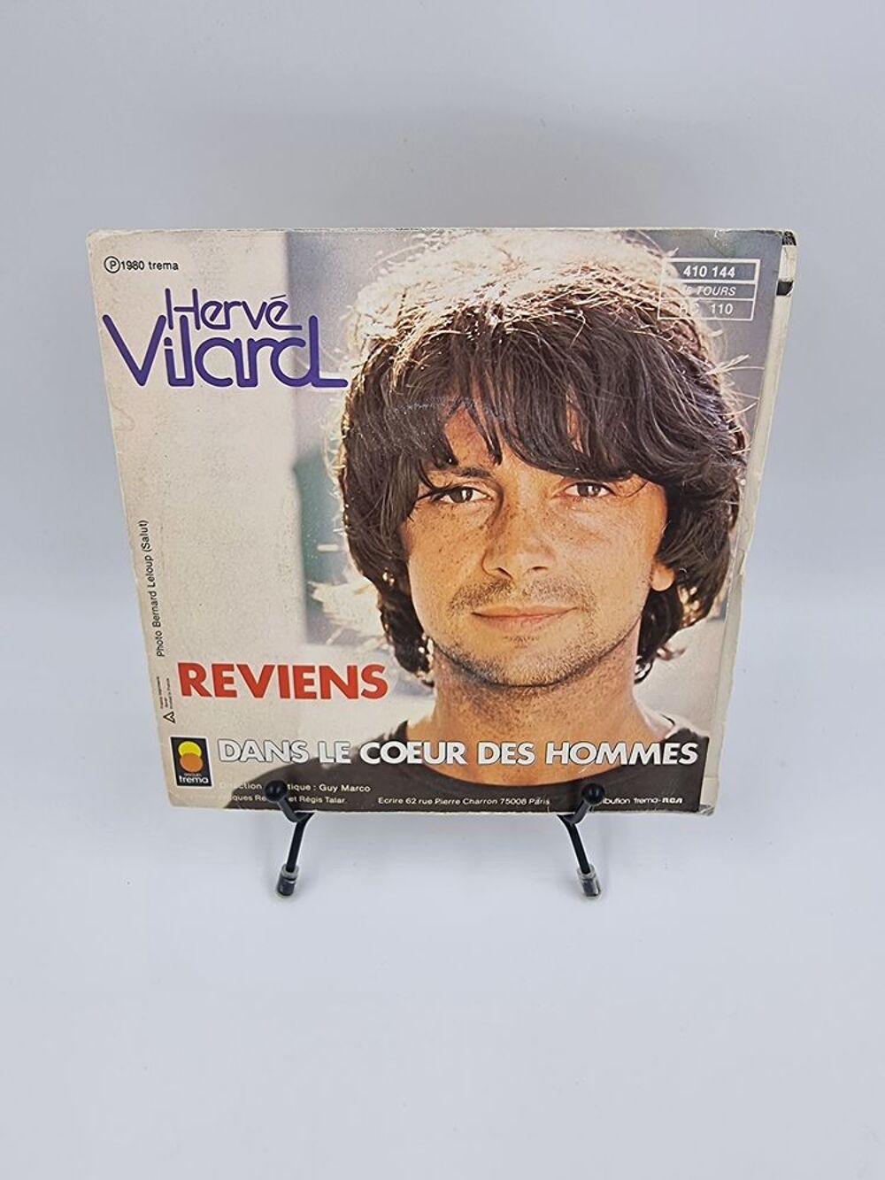Vinyle 45 tours Herv&eacute; Vilard : Reviens / Dans le C?ur des... CD et vinyles
