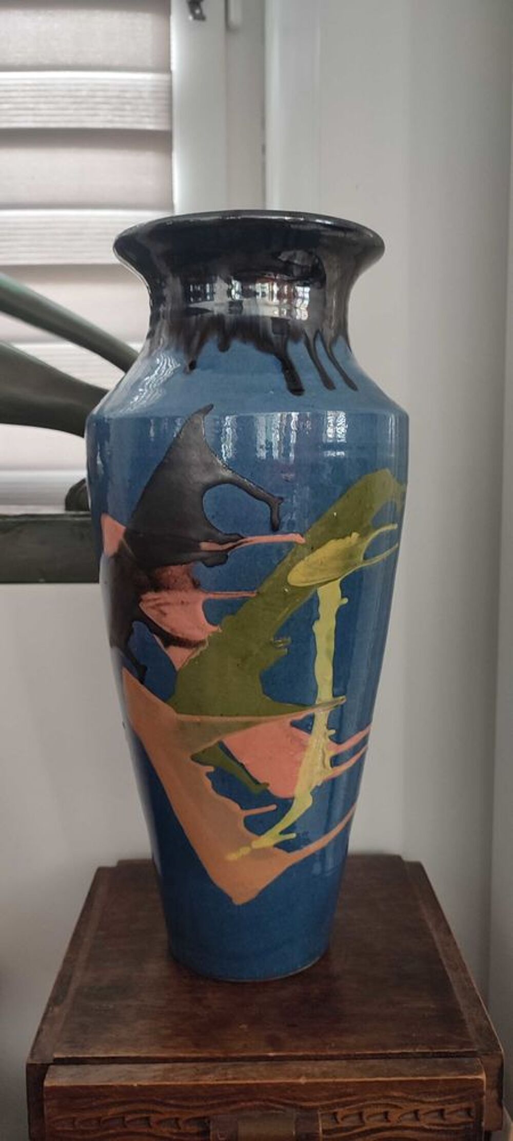 Grand vase c&eacute;ramique de 39 cm Atelier Thomas BUXO (1970) 