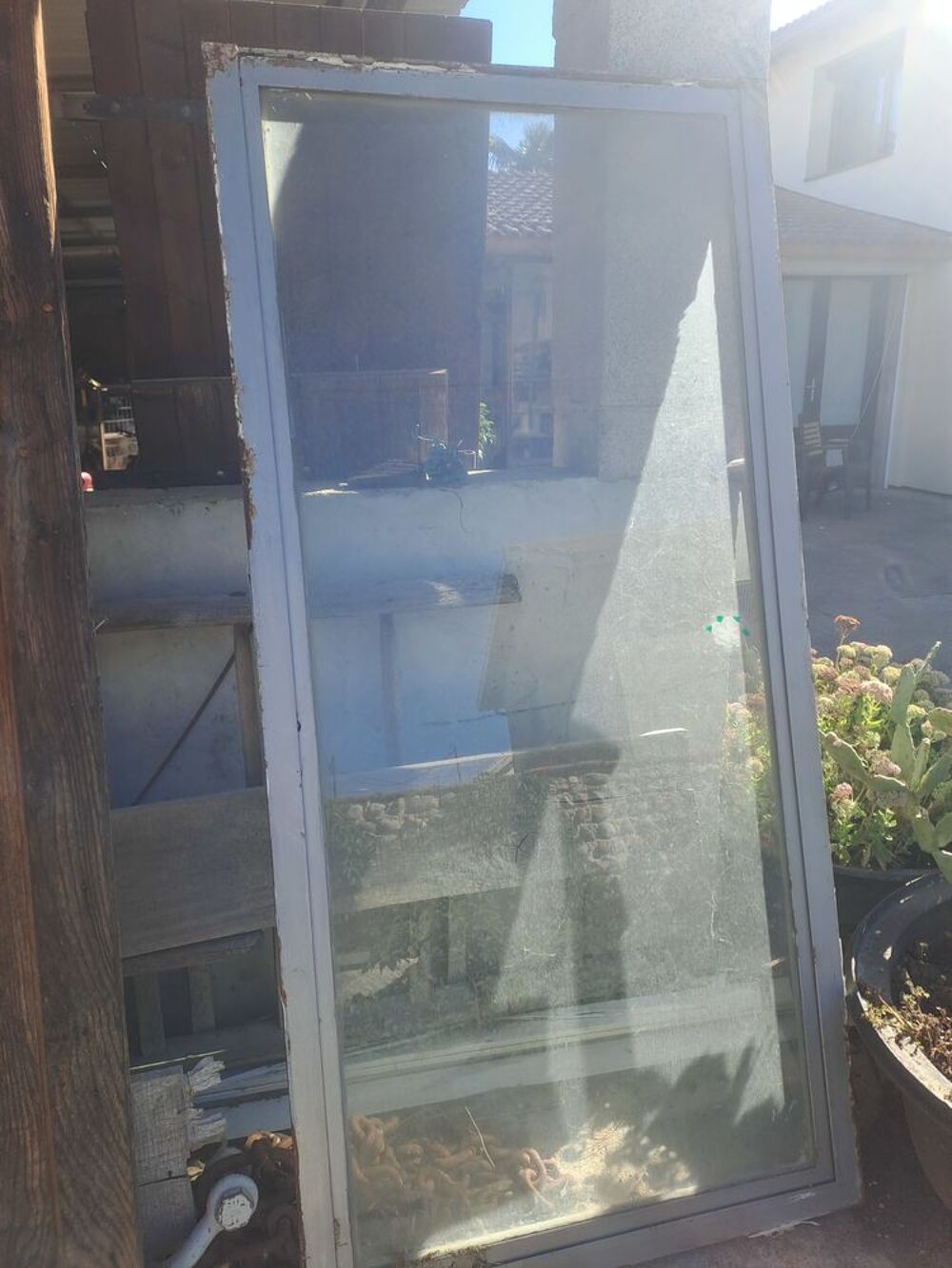 porte vitr&eacute;e cadre m&eacute;tallique Bricolage