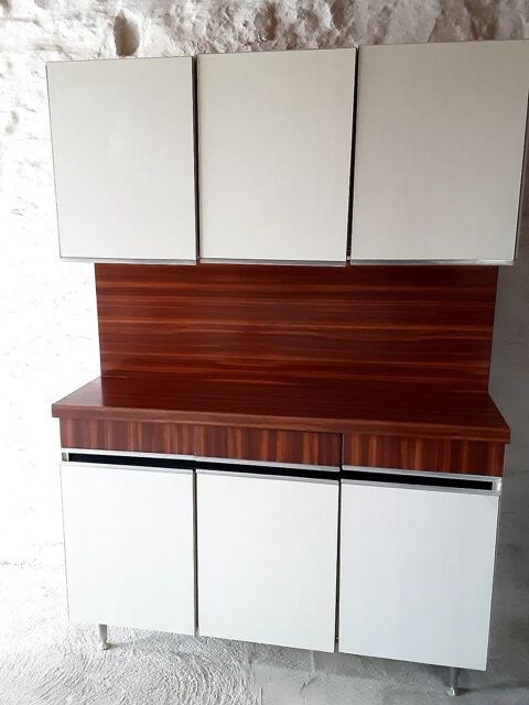 buffet vintage avec table et table avec rallonges 100x70 cm 145 Vivigne (21)