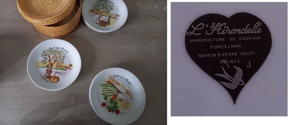 coffret de 6 assiettes &agrave; dessert Cuisine