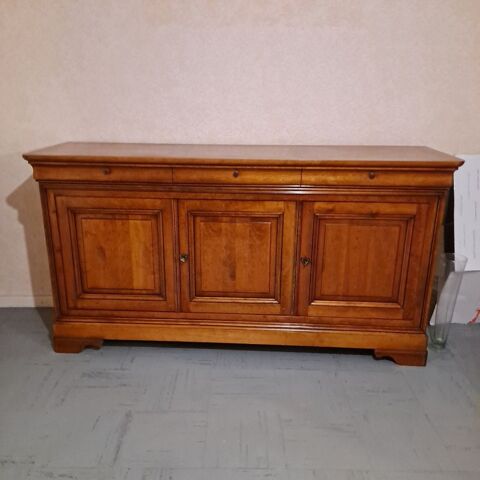 buffet bas 3 portes louis Philippe en merisier massif 220 Breuil-le-Sec (60)