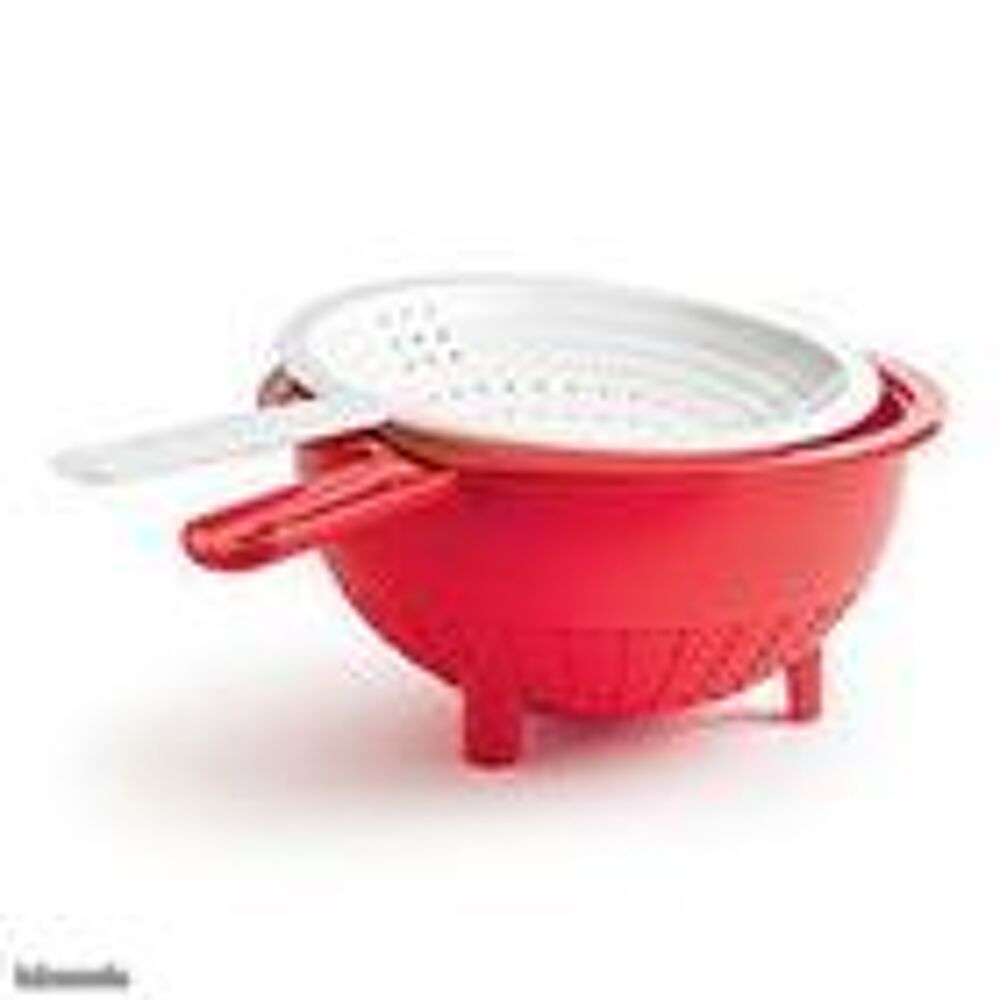 Passoire Double Tupperware Ambidextre Vert Ou Rose Fuchsia Cuisine