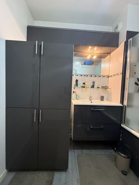 Lot de 3 meubles gris salle de bain Colombes (92)
