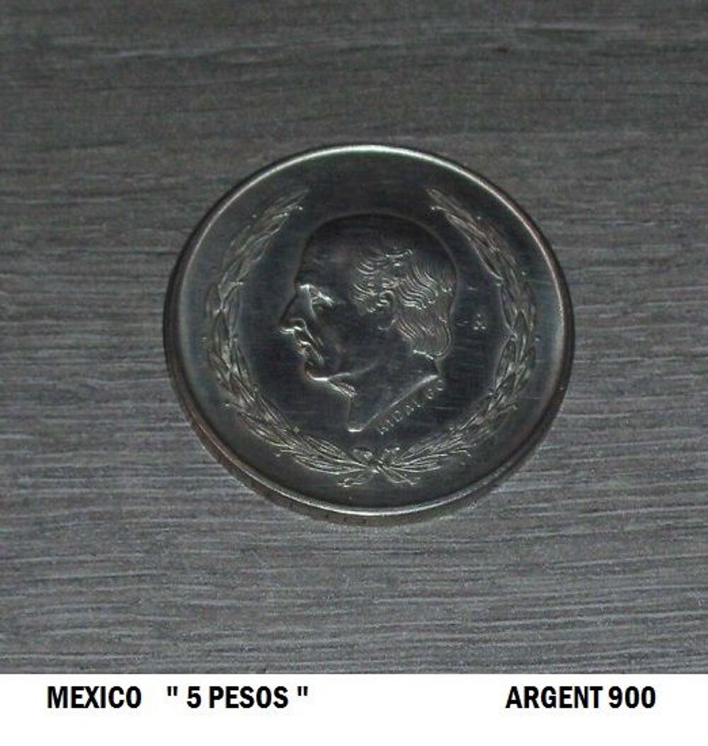 
Pi&egrave;ce de 5 PESOS du Mexique 1951 