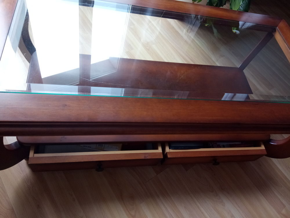 table basse de salon en merisier , Meubles