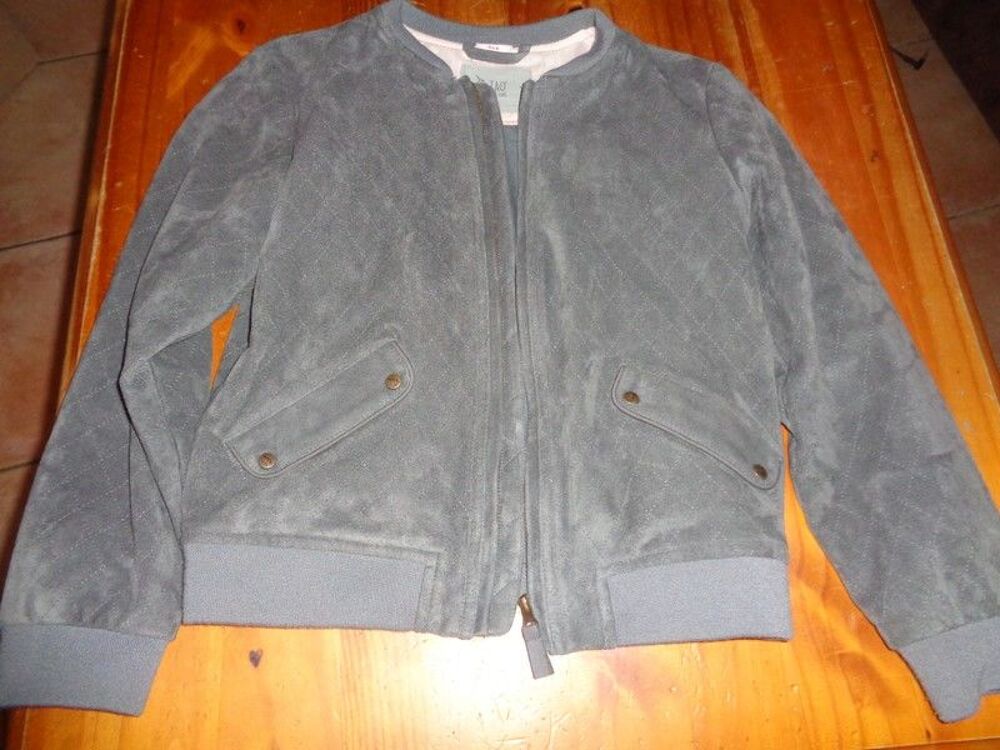 Veste suedine grise Tape a l oeil,neuve,10 ans &agrave; 8 euros Vêtements enfants