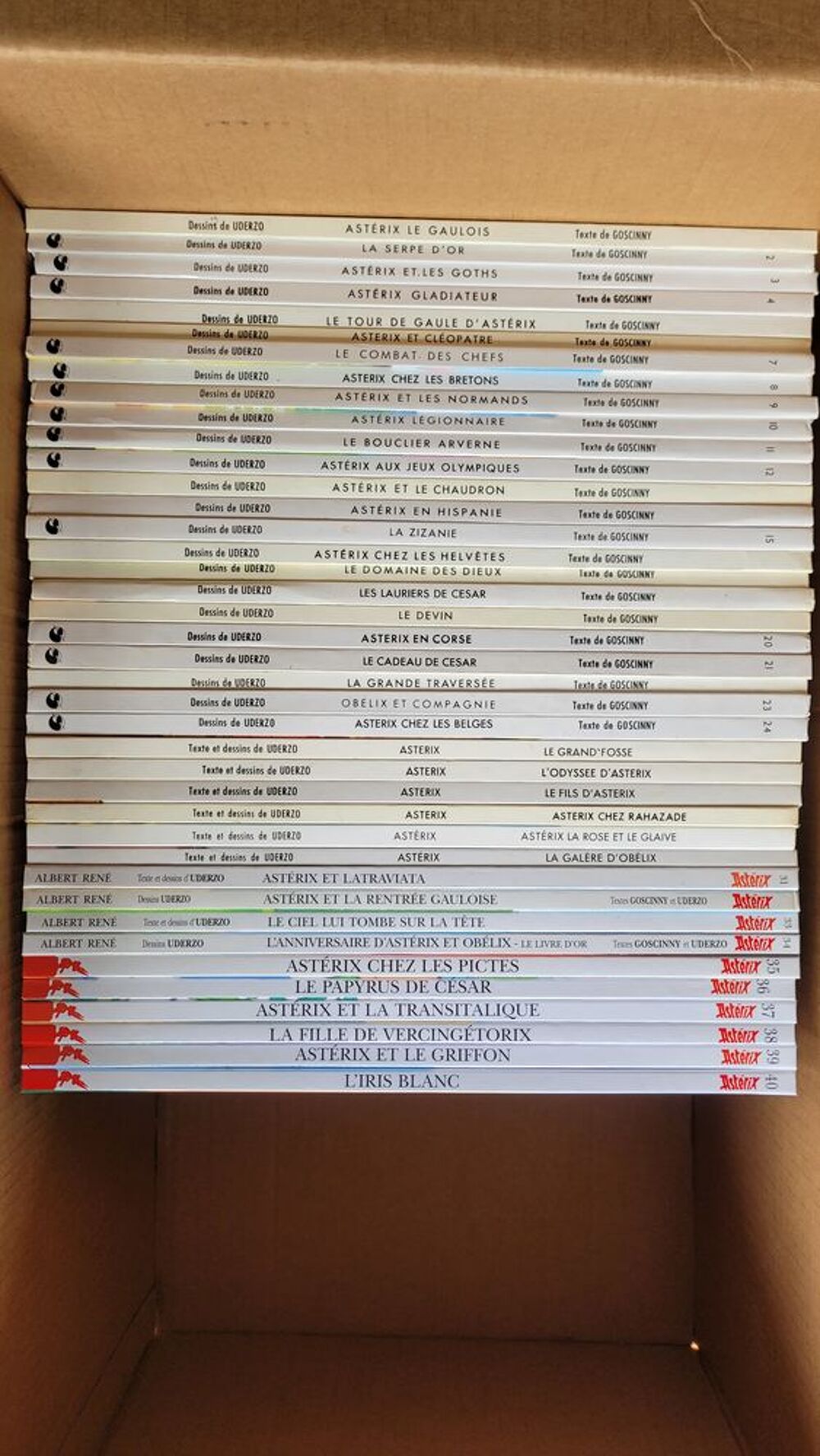 Collection compl&egrave;te Ast&eacute;rix Livres et BD