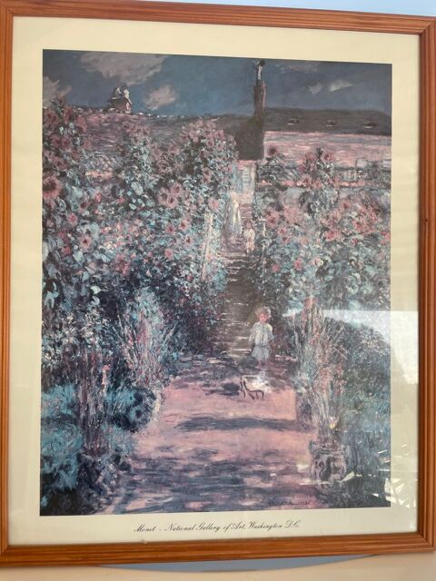 TABLEAU VITR� dessin de Claude Monet 12 Vernosc-l�s-Annonay (07)