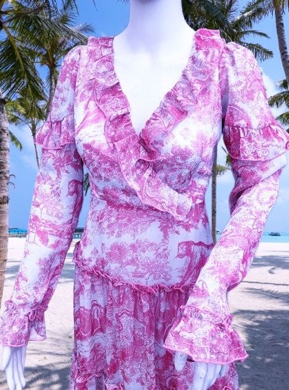 NASTY GAL COLLECTION - ROBE BOH&Egrave;ME CHIC VOLANTS &amp; LA&Ccedil;AGES S Vtements