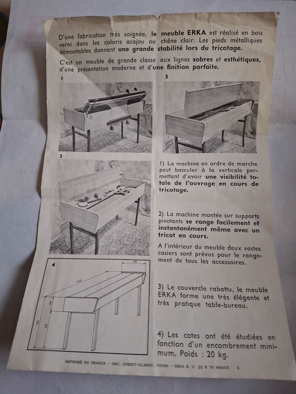 Machine &agrave; tricoter Meubles