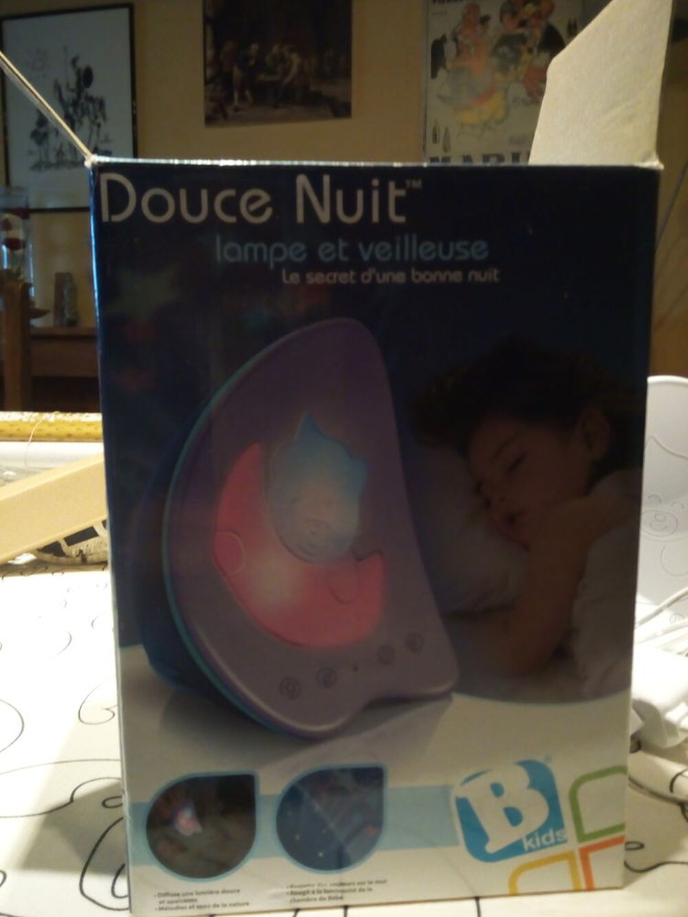 LAMPE VEILLEUSE BLUE BOX Puériculture