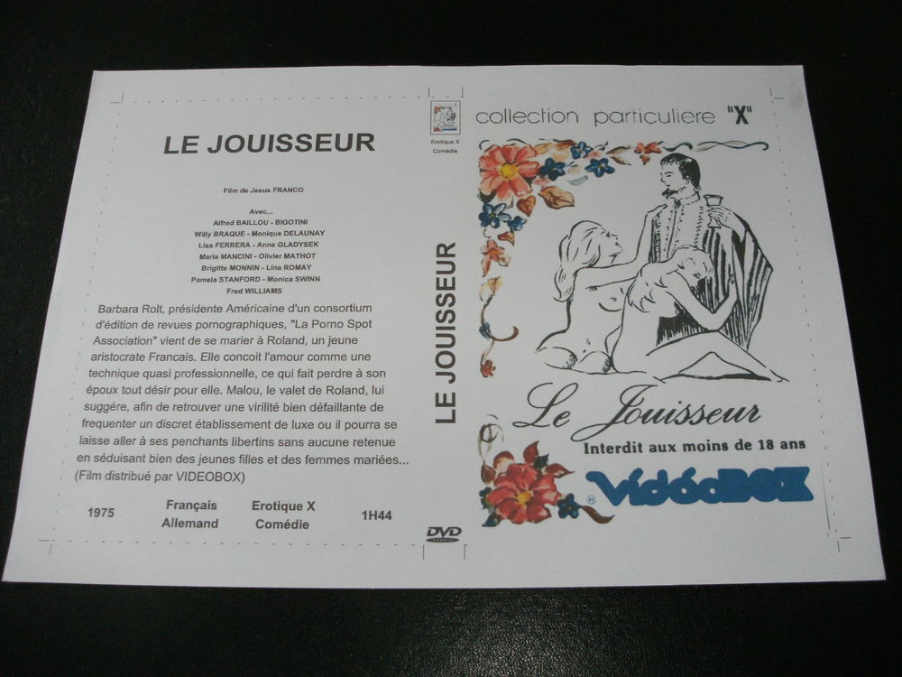 Film : " Le jouisseur " DVD et blu-ray