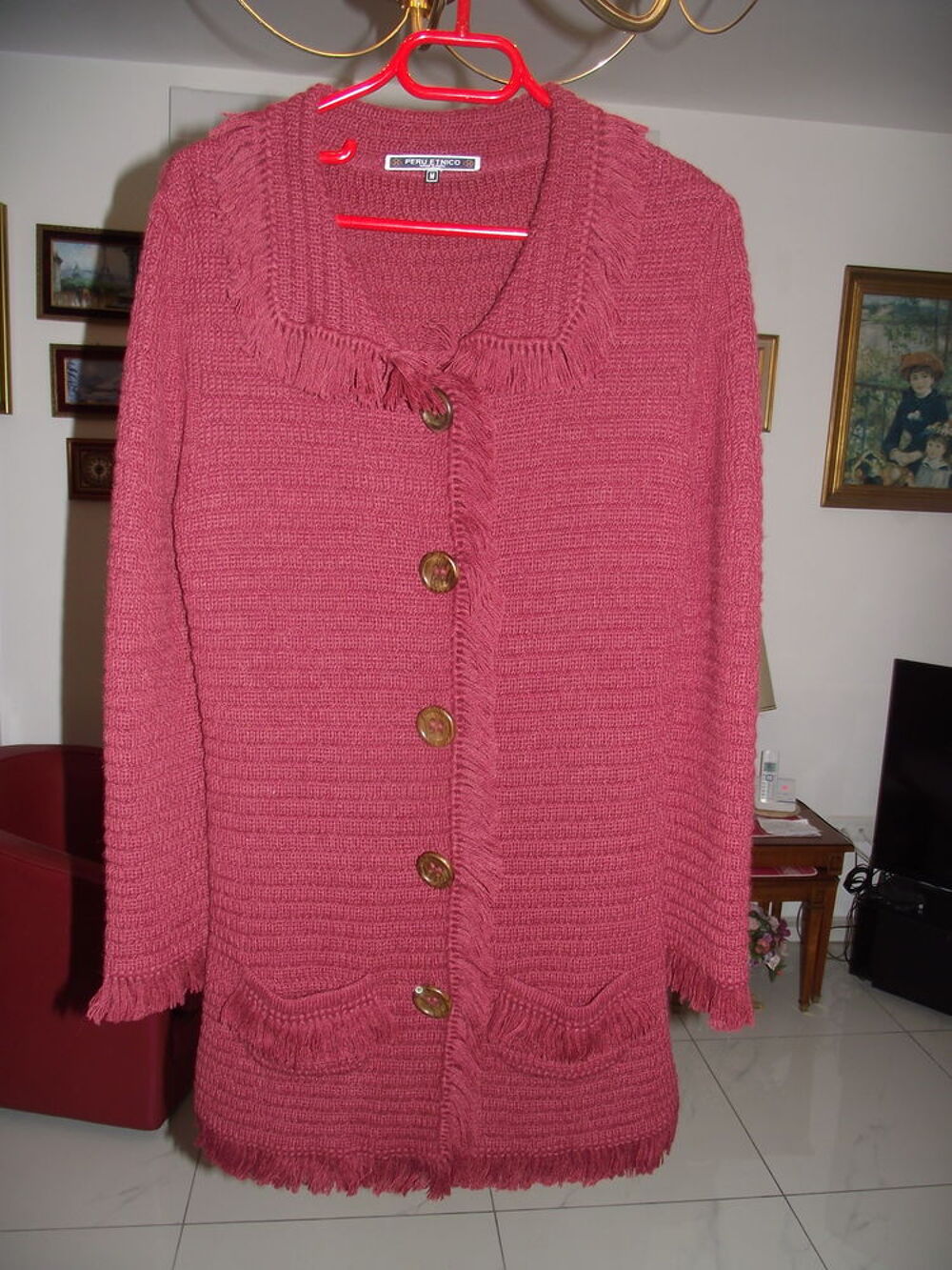 MANTEAU 3/4 PURE LAINE ALPAGA DU PEROU. Vêtements