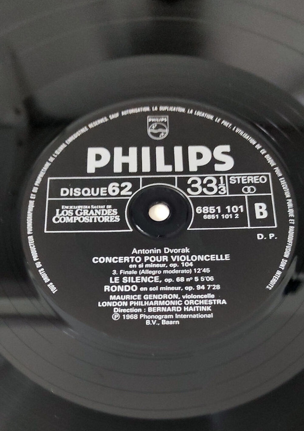 Dvo?&aacute;k ? Concerto pour violoncelle / Haitink / M. Gendron CD et vinyles