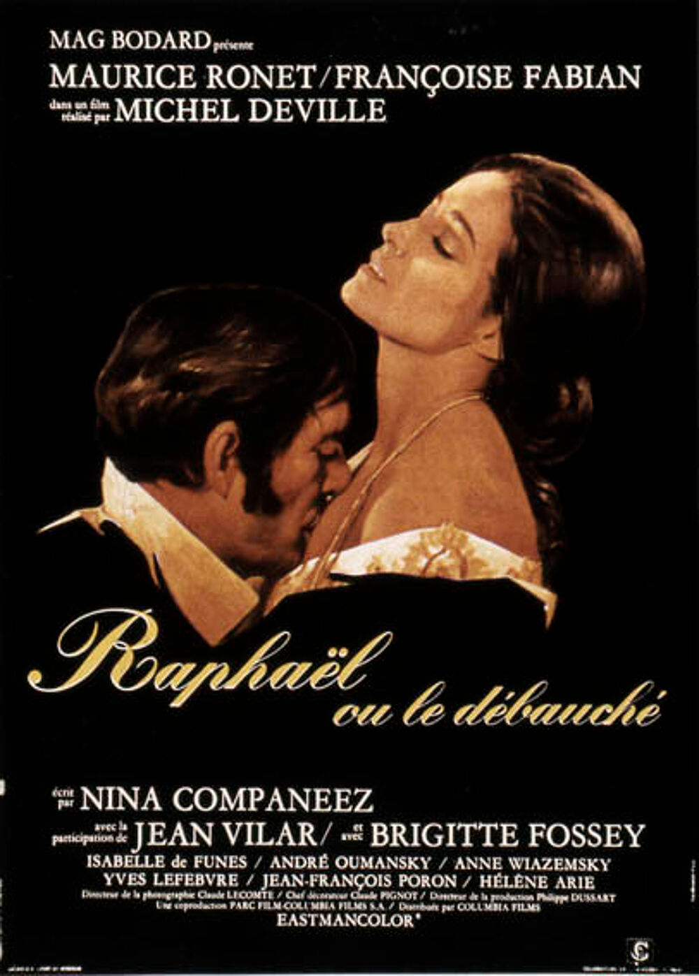 RAPHAEL OU LE DEBAUCHE film avec maurice ronet DVD et blu-ray