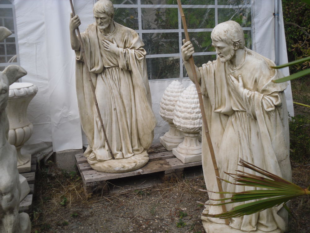 STATUE RELIGIEUSE ST JACQUES DE COMPOSTELLE H 110CM Jardin