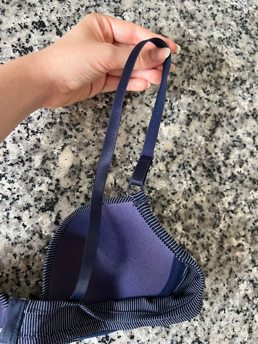 Soutien-Gorge Ray&eacute; Bleu et Blanc ? Taille 90B ? Neuf Vêtements