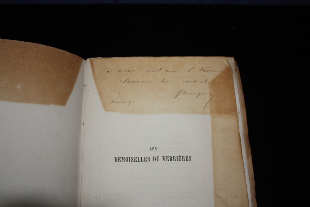 LES DEMOISELLES DE VERRIERES-MAUGRAS-LivreAncien1890D&eacute;dicac&eacute; Livres et BD