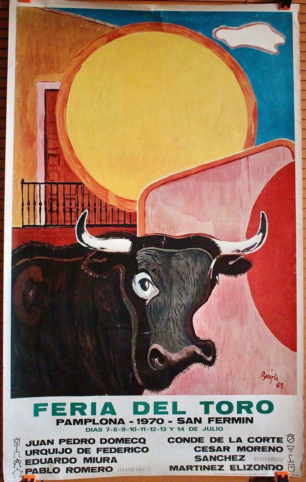 AFFICHES PAMPELUNE FERIA DEL TORO + SAN FERMIN 