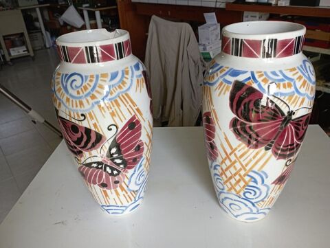 Vases en  porcelaine de Lunville K et G. 20 Cheval-Blanc (84)