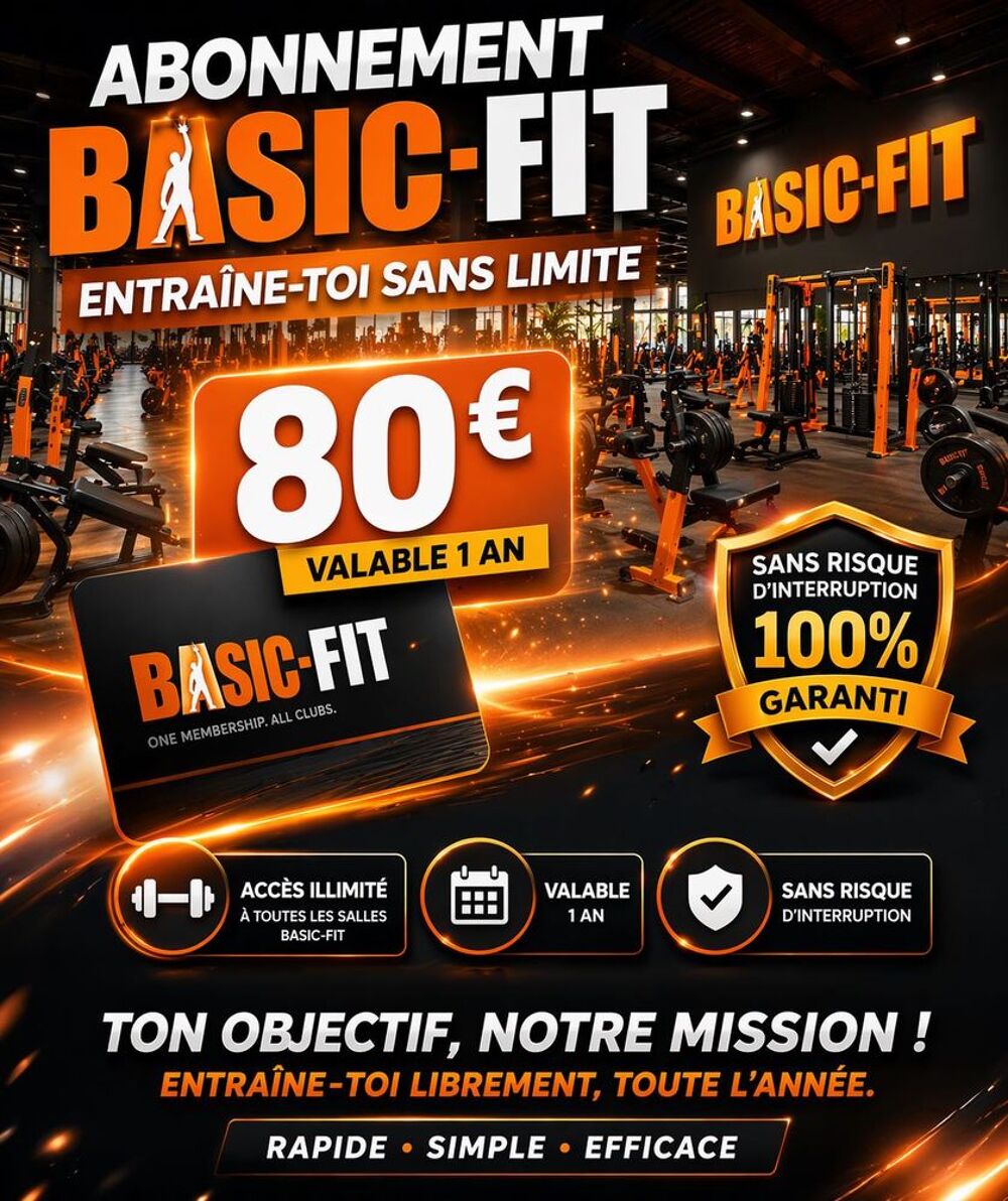 abonnement annuel basic fit Sports