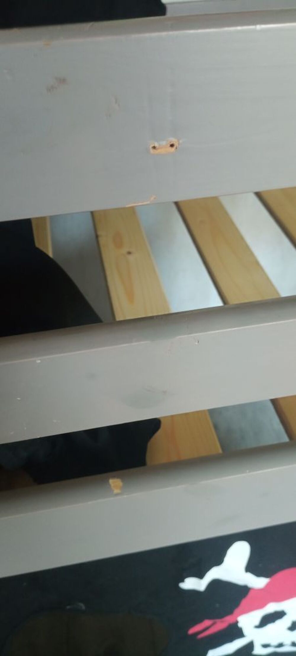 Lit mezzanine pirates en 90 avec tunnel Mobilier enfants