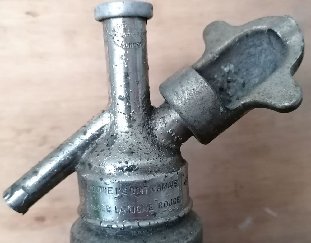 Syphon d'eau de Seltze Aerator Mle 1910 (Tr&egrave;s rare car pr&eacute;ci Décoration