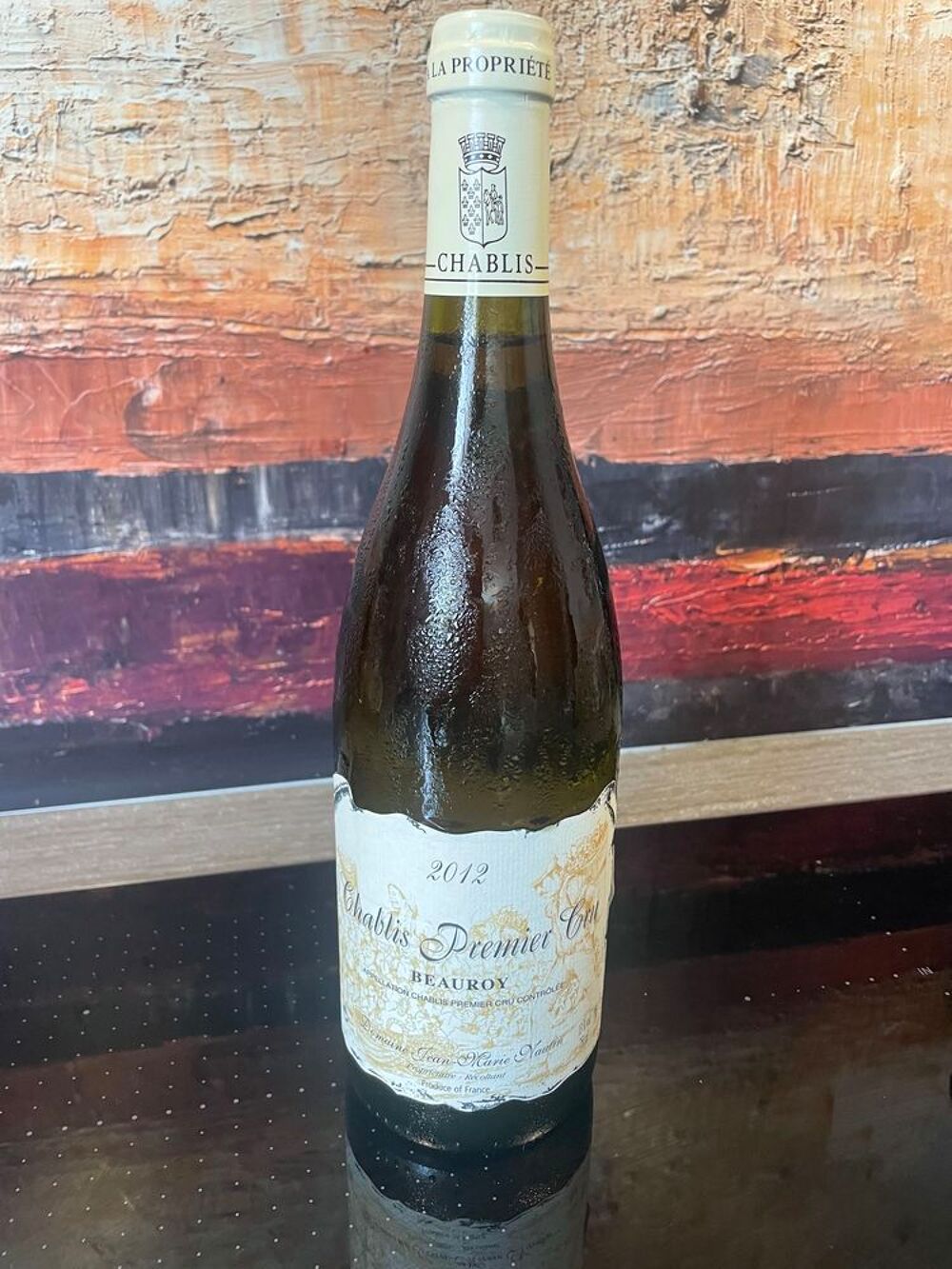 1 Bt Chablis 1er Cru BEAUROY 2012 Dom NAULIN Cuisine