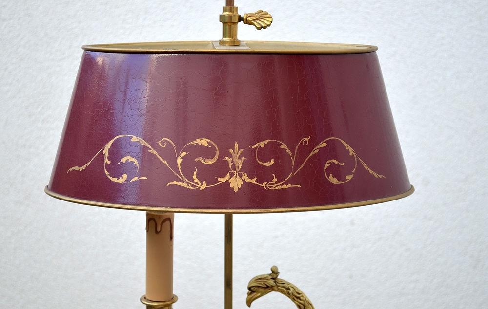 Lampe bouillotte Empire Directoire Lucien Gau Décoration