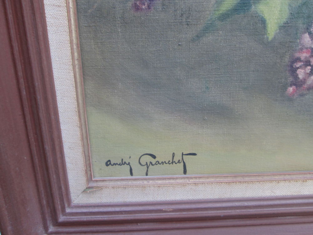 TABLEAU FLEURS D'ANDRE GRANCHET Décoration