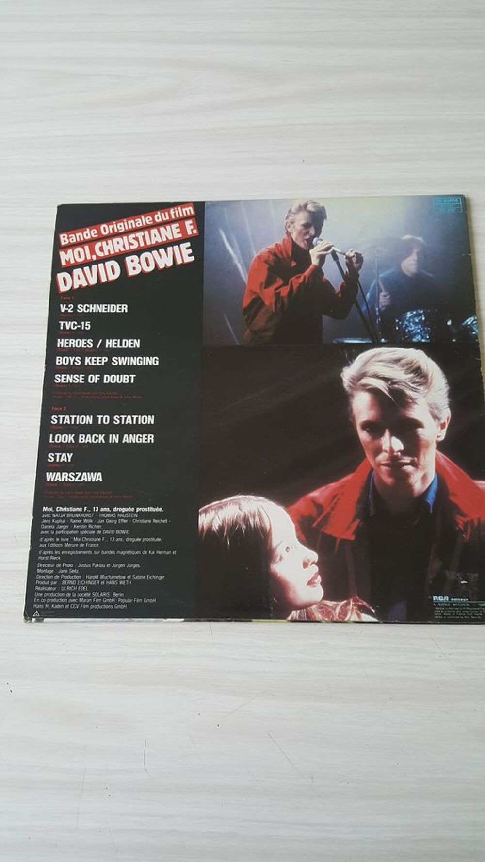 33 Tours DAVID BOWIE Moi, Christiane F. CD et vinyles