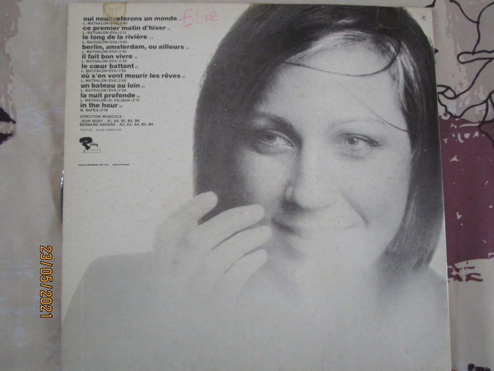 disque vinyle 33 tr EVA " le coeur battant" CD et vinyles