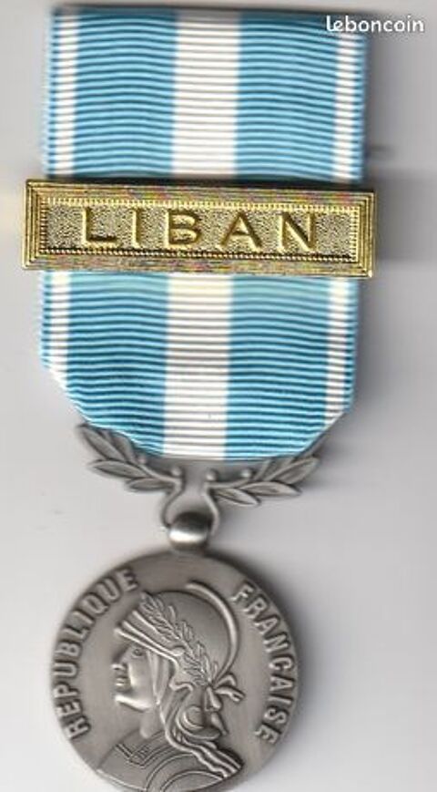 M�daille Outre Mer Agrafe LIBAN 17 Lucheux (80)