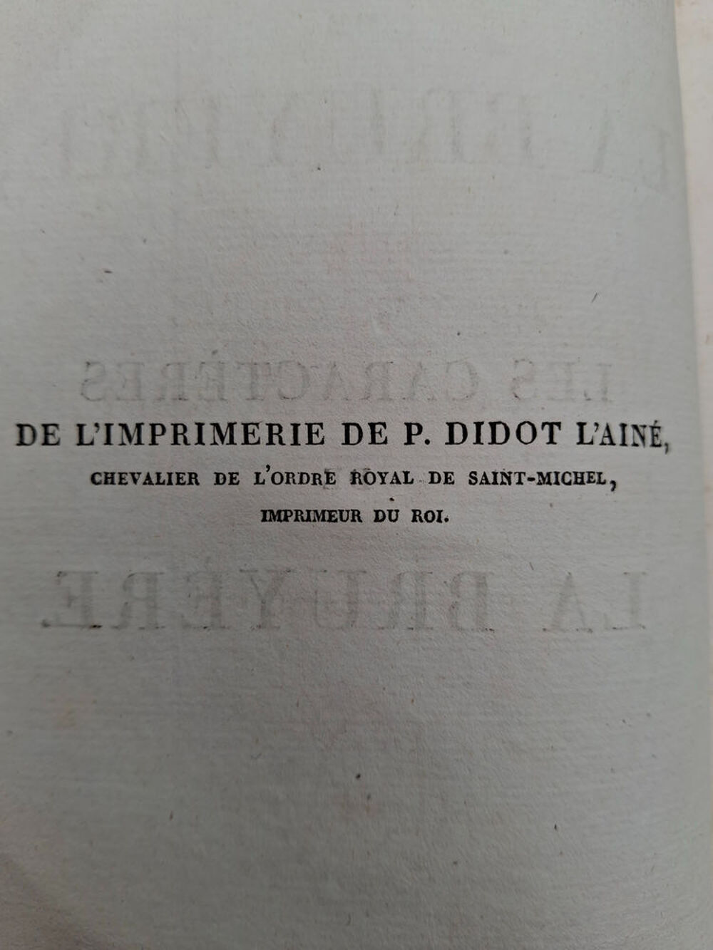 2 livres "Caract&egrave;res de La Bruy&egrave;re" 