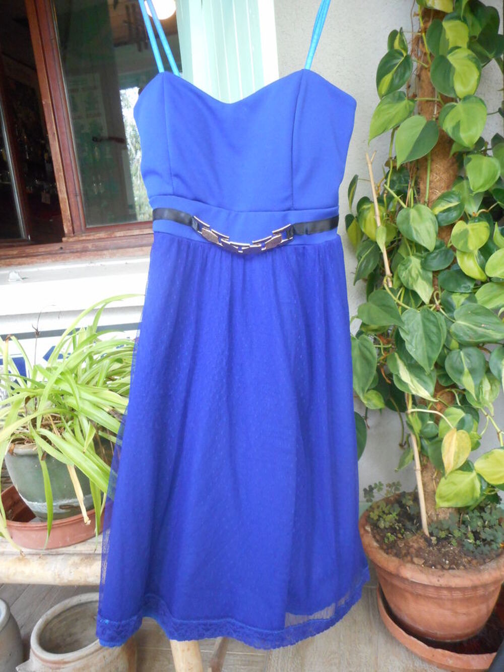 Robe bustier bleue 34/36 Vêtements