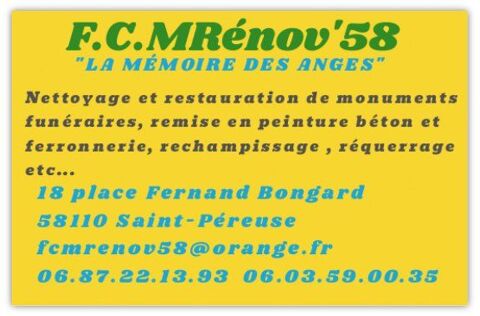 FCM R&eacute;nov 58 " La M&eacute;moire des Anges " 0 58110 Saint-p�reuse