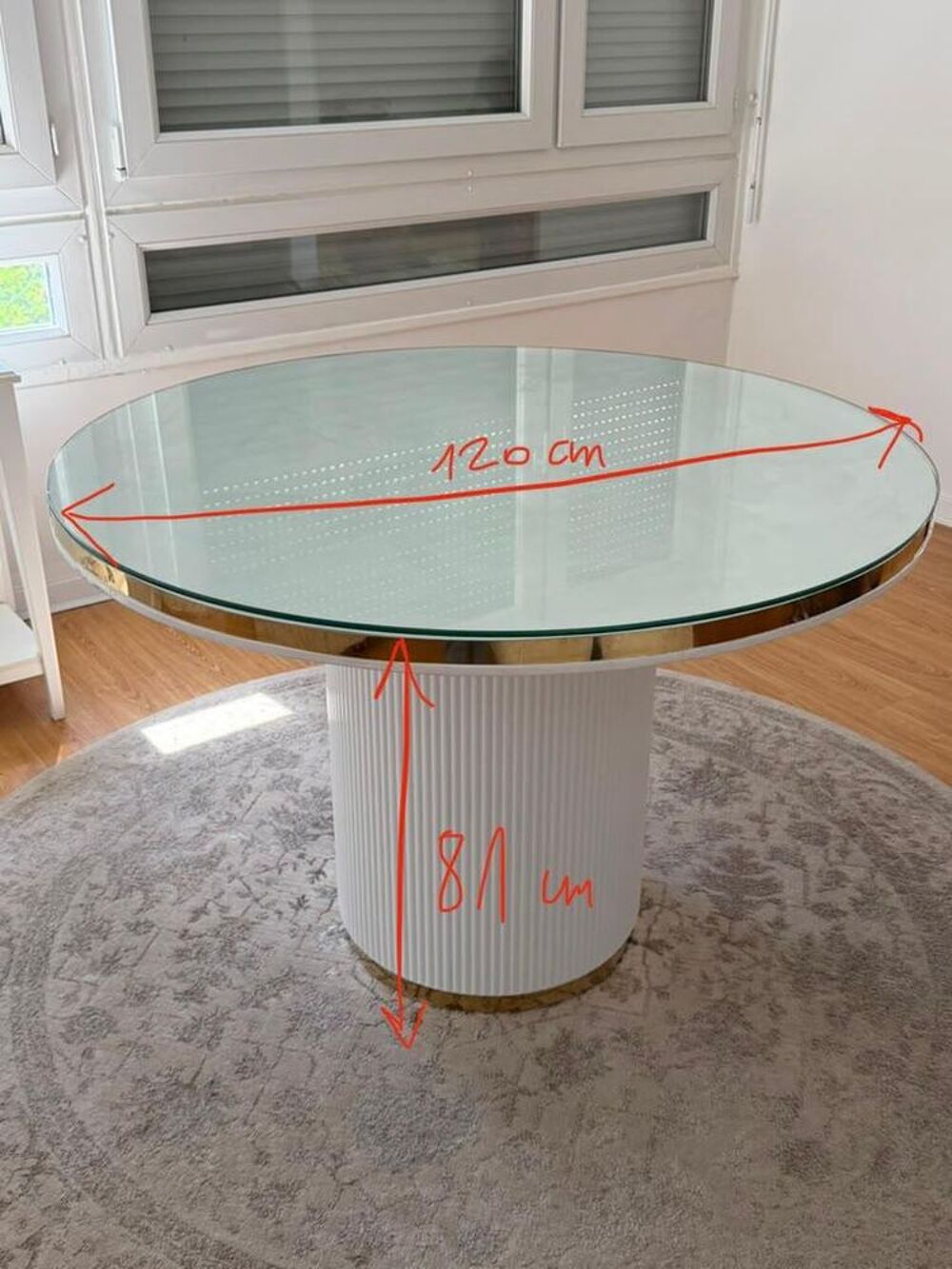 Table ronde en verre Meubles