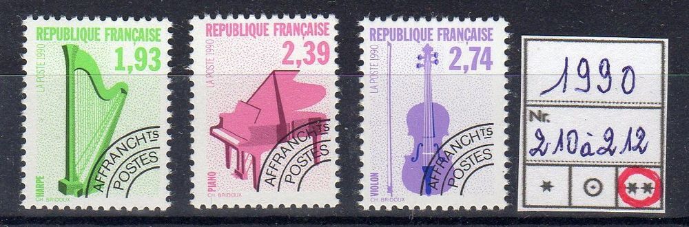 TIMBRES FRANCE 
PREOBLITERES
N** 