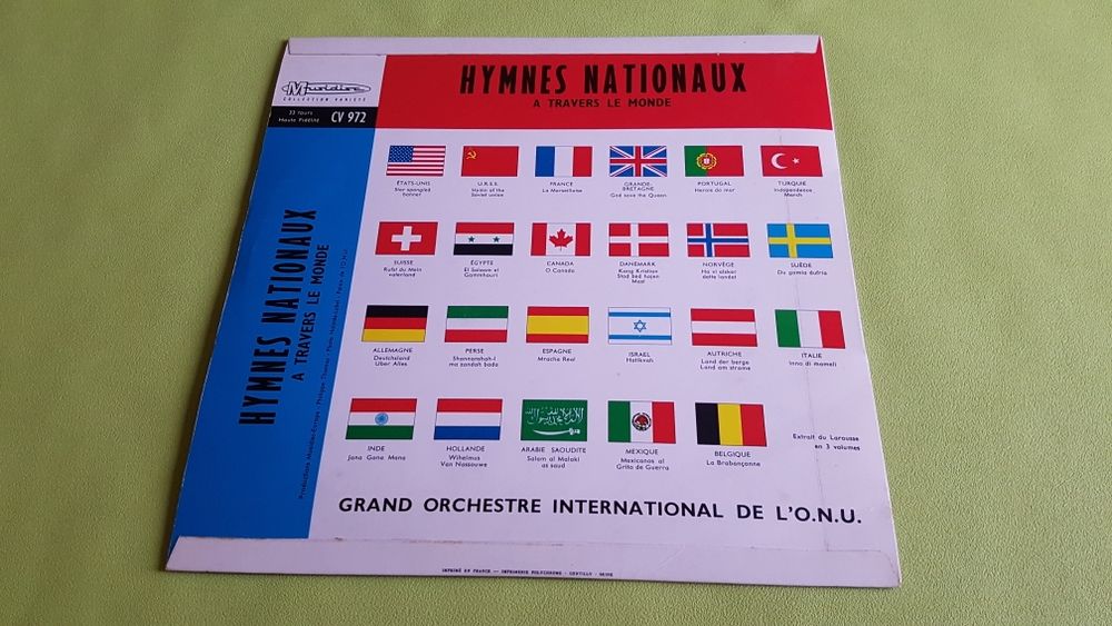 HYMMES NATIONAUX CD et vinyles