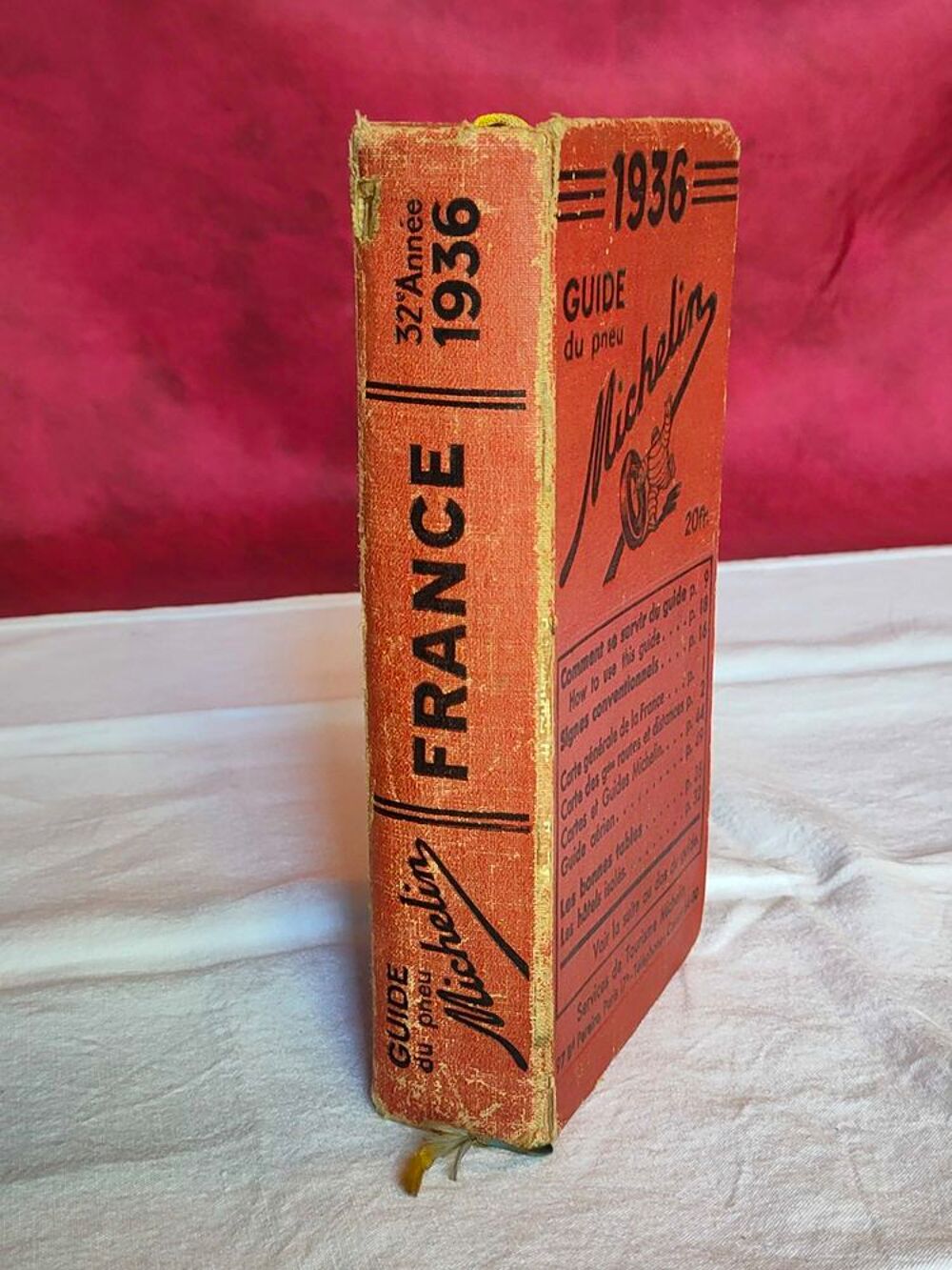 Guide michelin ann&eacute;e 1936 
