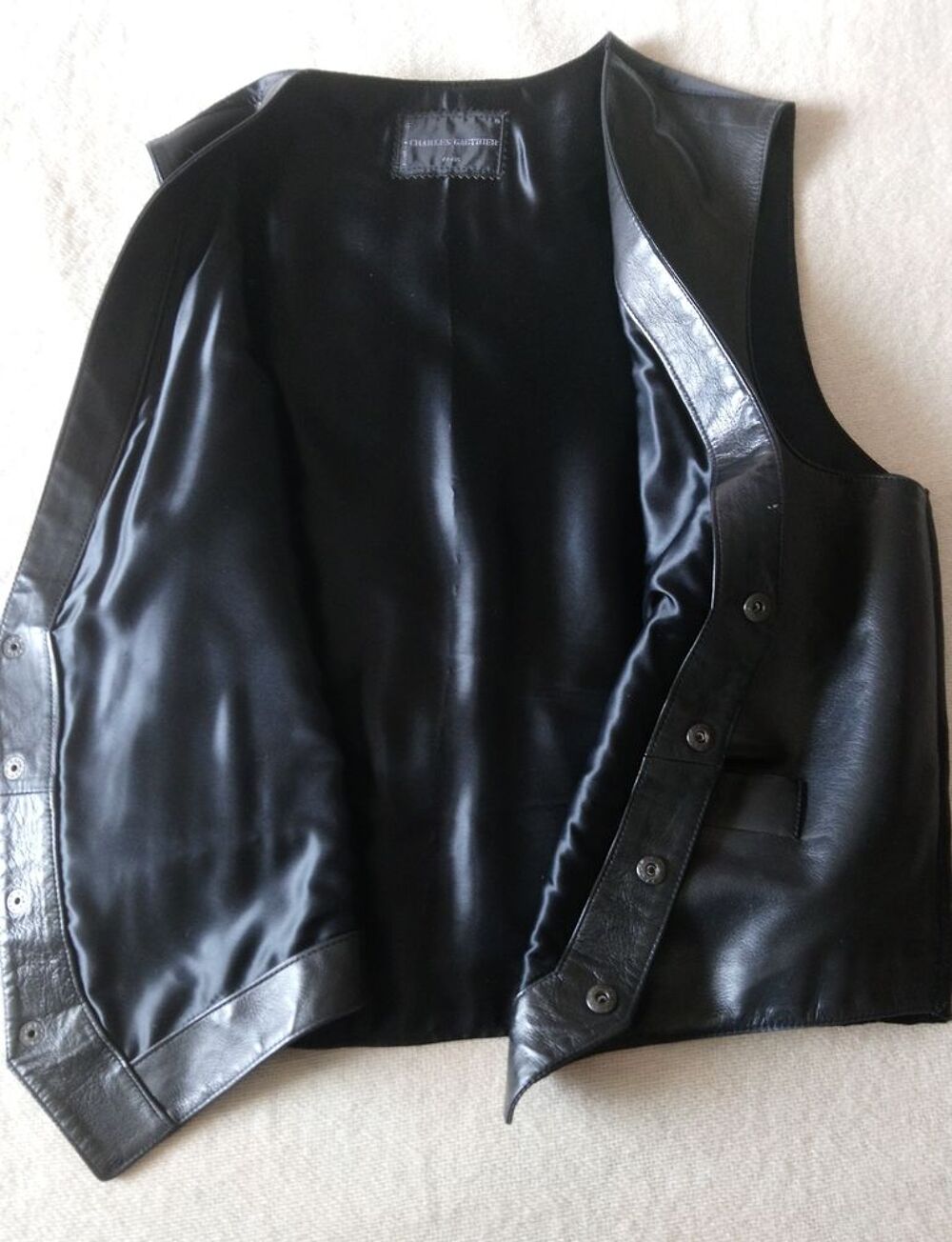 Gilet en cuir Charles Gauthier Vêtements