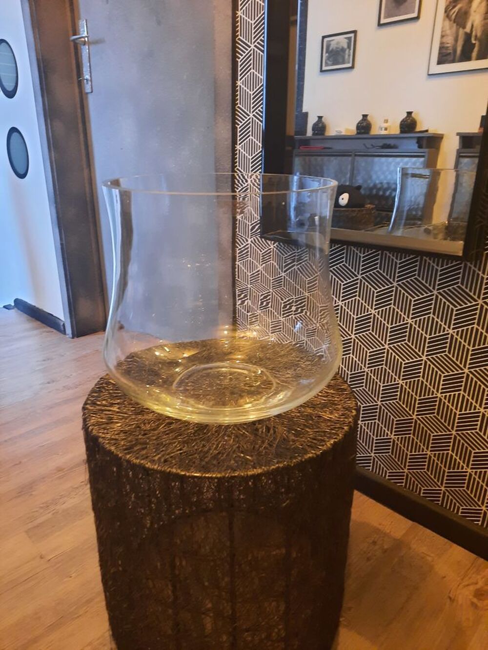 Vase transparent haut Décoration