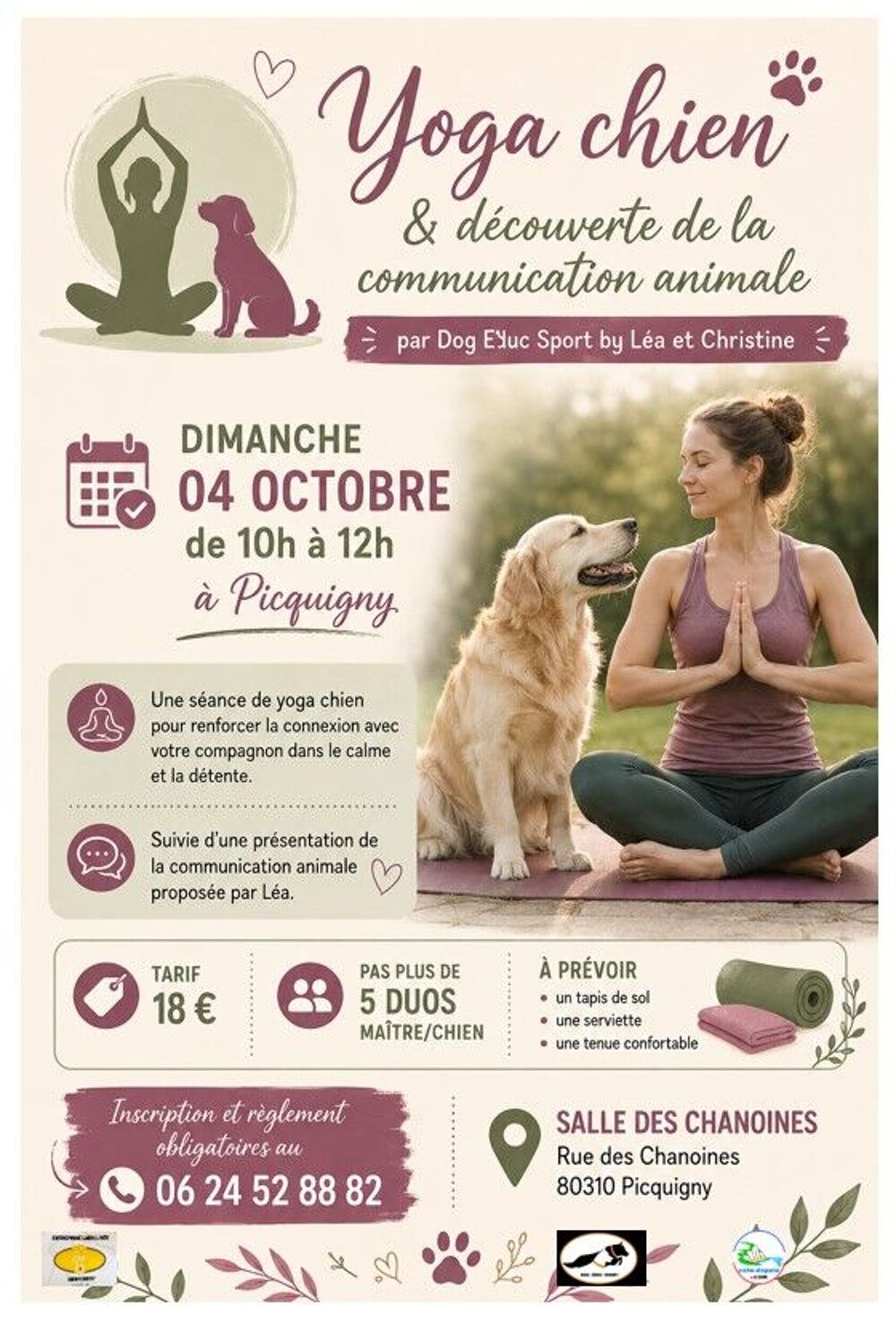   Yoga avec votre chien et communication animale 
