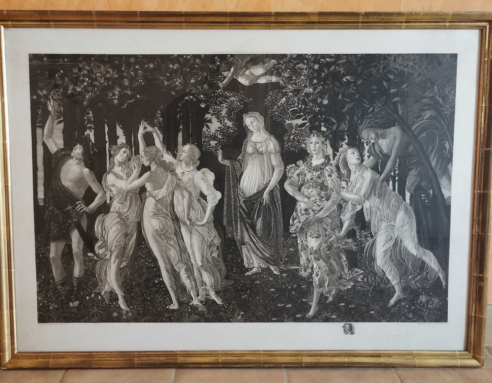 Gravure, Estampe, Eau-forte All&eacute;gorie du printemps Décoration