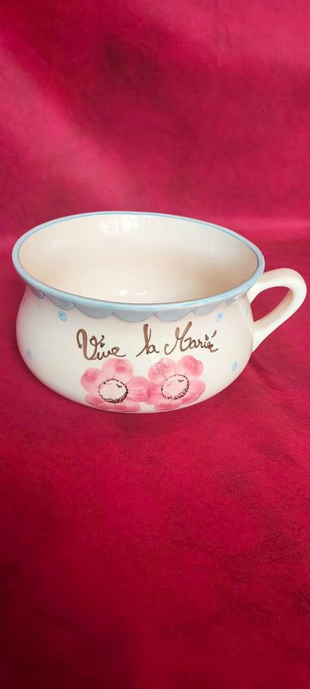 Pot de chambre vive la mari&eacute;e ( n&deg;1) Décoration