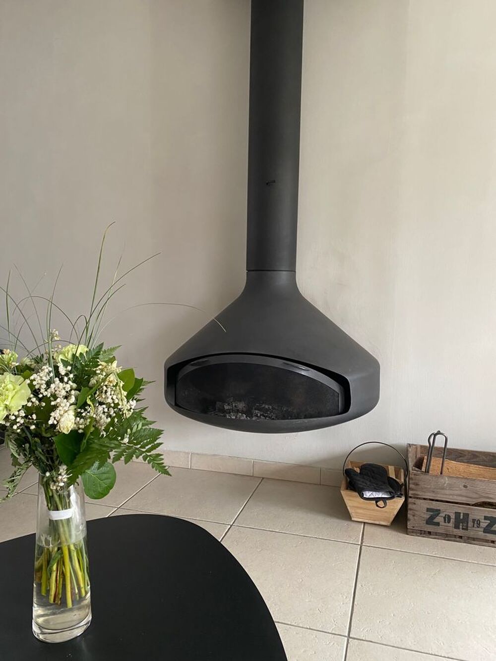 Chemin&eacute;e Bois FOCUS mod&egrave;le Paxfocus Décoration
