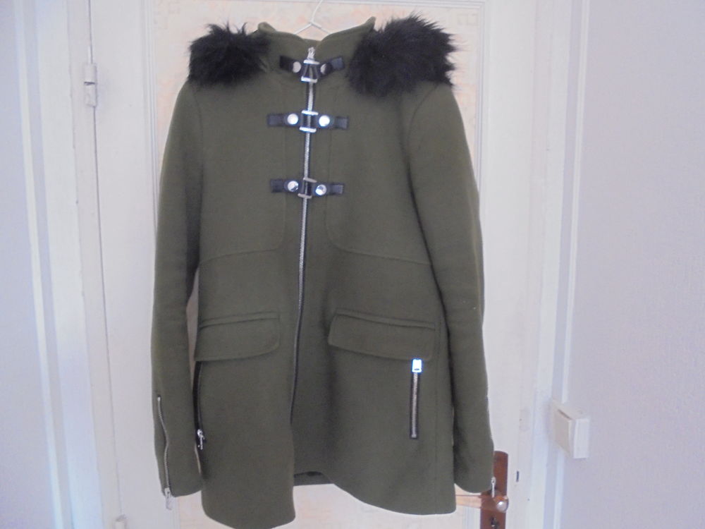 manteau femme vert kaki taille S ( 36 / 38 ) Vêtements