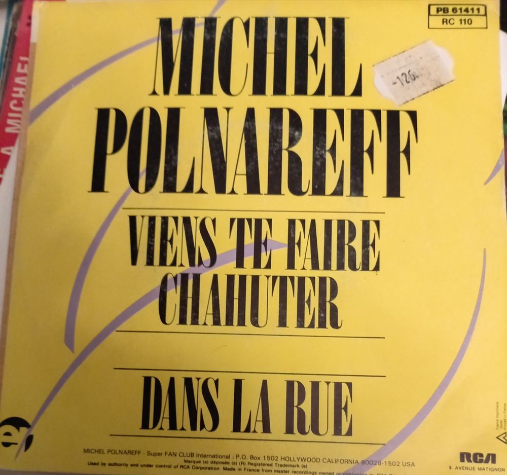 MICHEL POLNAREFF / 9 X DISQUES VYNOL 45 TOURS CD et vinyles