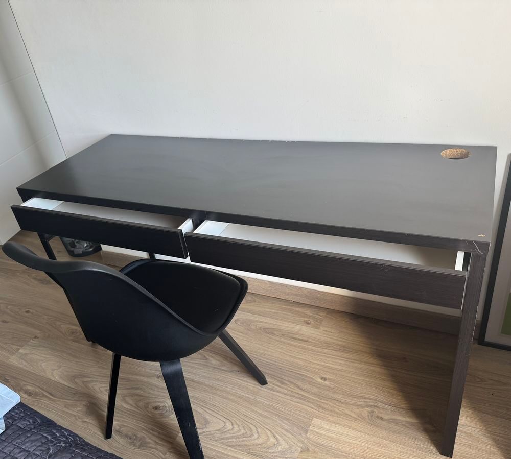 Bureau 2 tiroirs avec chaise Meubles